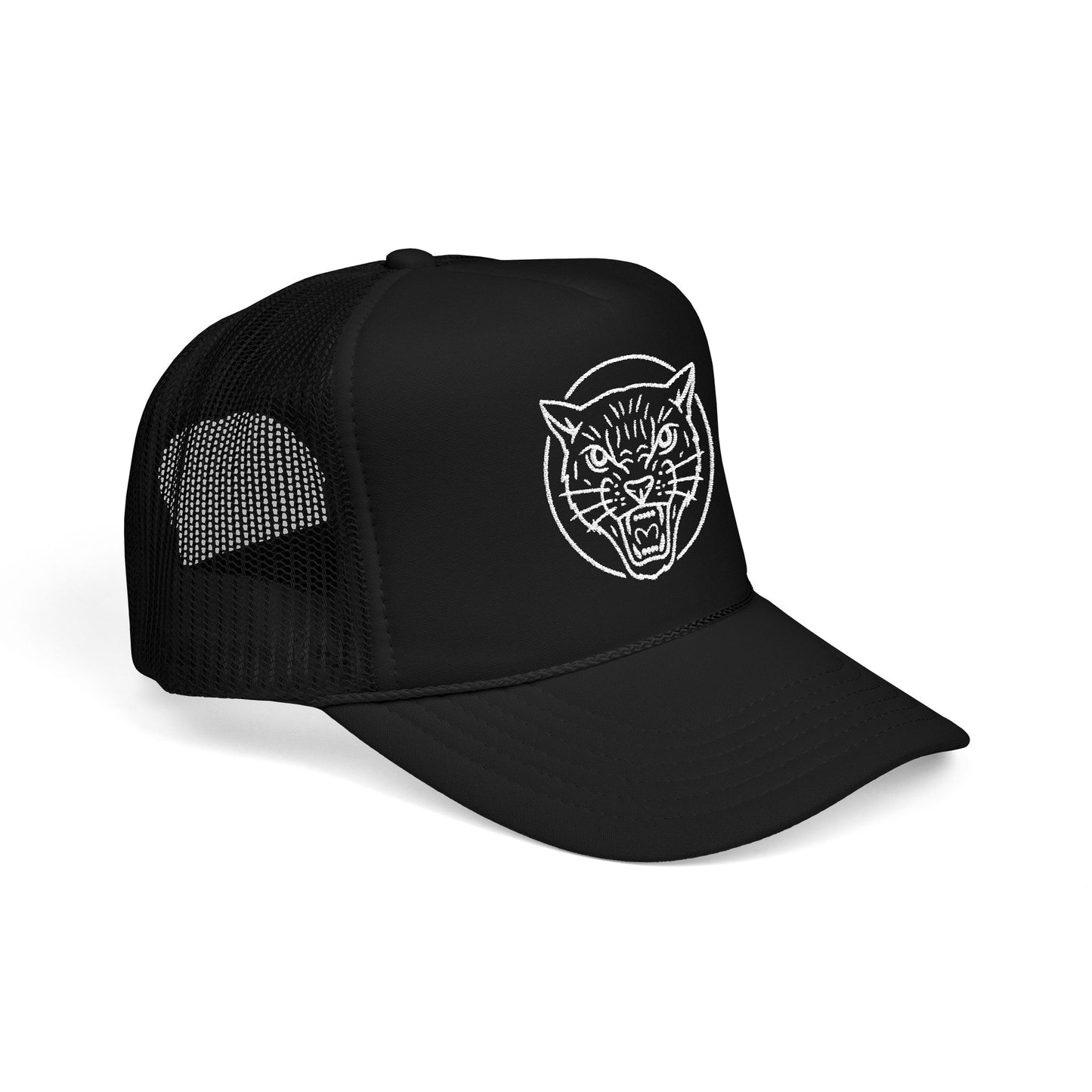Wildcat Black - Foam Trucker Hat (Embroidery)