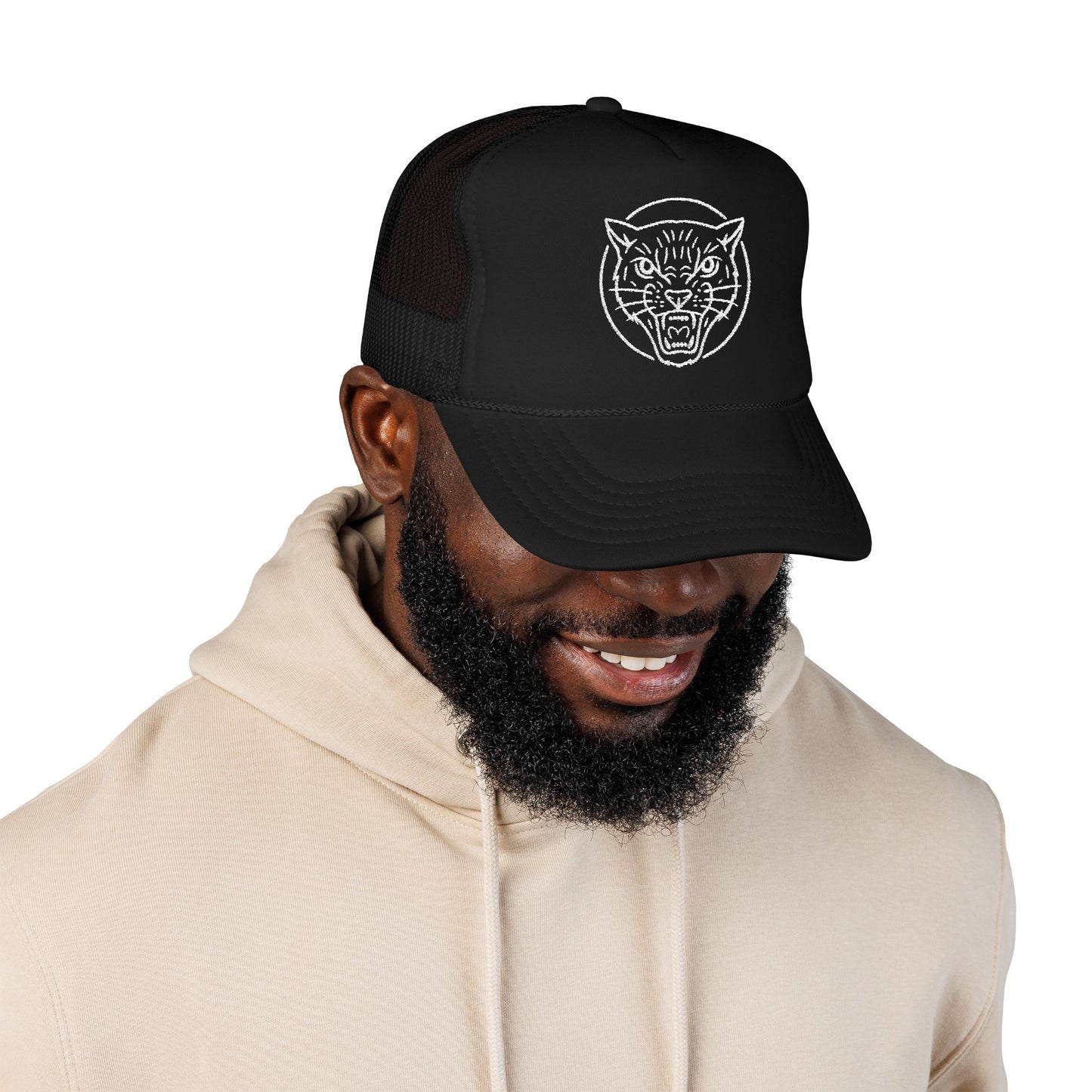 Wildcat Black - Foam Trucker Hat (Embroidery)